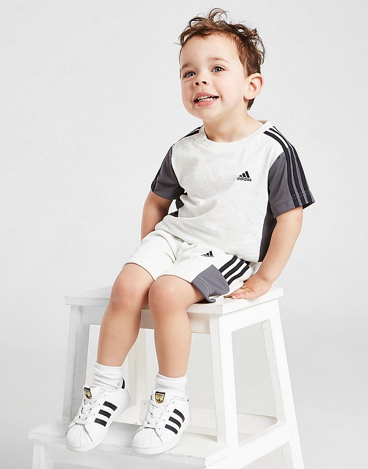 adidas Mix Fabric T-Shirt/Shorts Set Infant